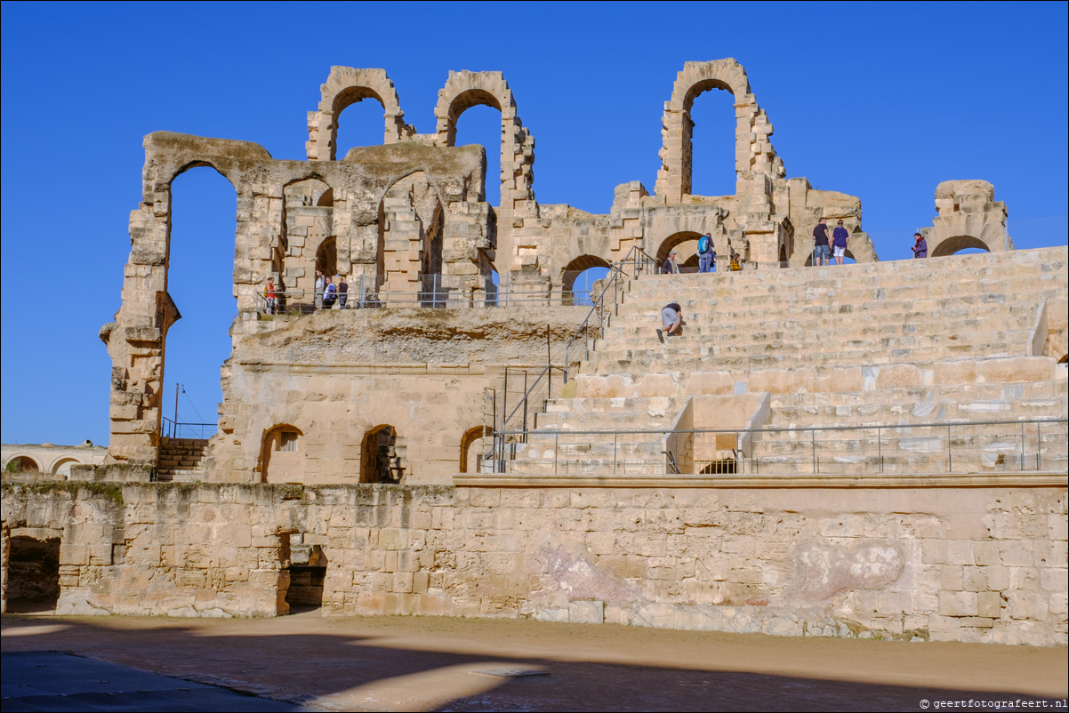 Tunesie Amfitheater van El Djem / Colosseum van Thysdrus