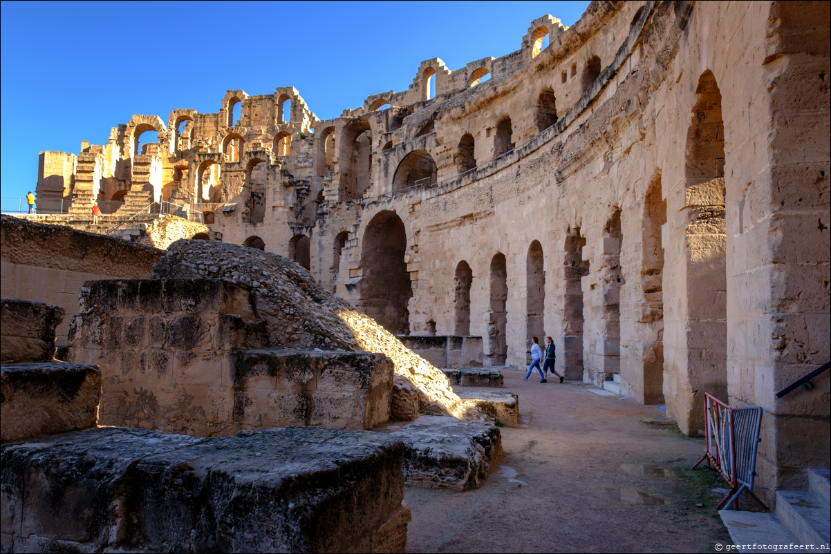 Tunesie Amfitheater van El Djem / Colosseum van Thysdrus