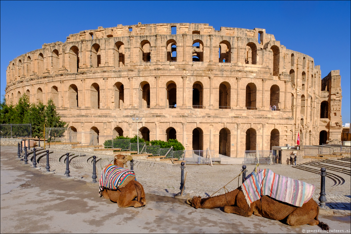 Tunesie Amfitheater van El Djem / Colosseum van Thysdrus