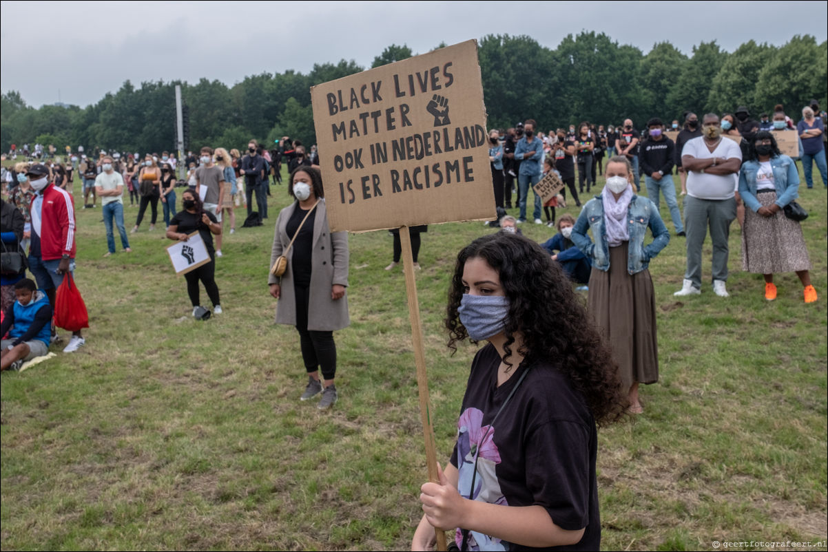 Black Lives Matter demnonstratie Almere