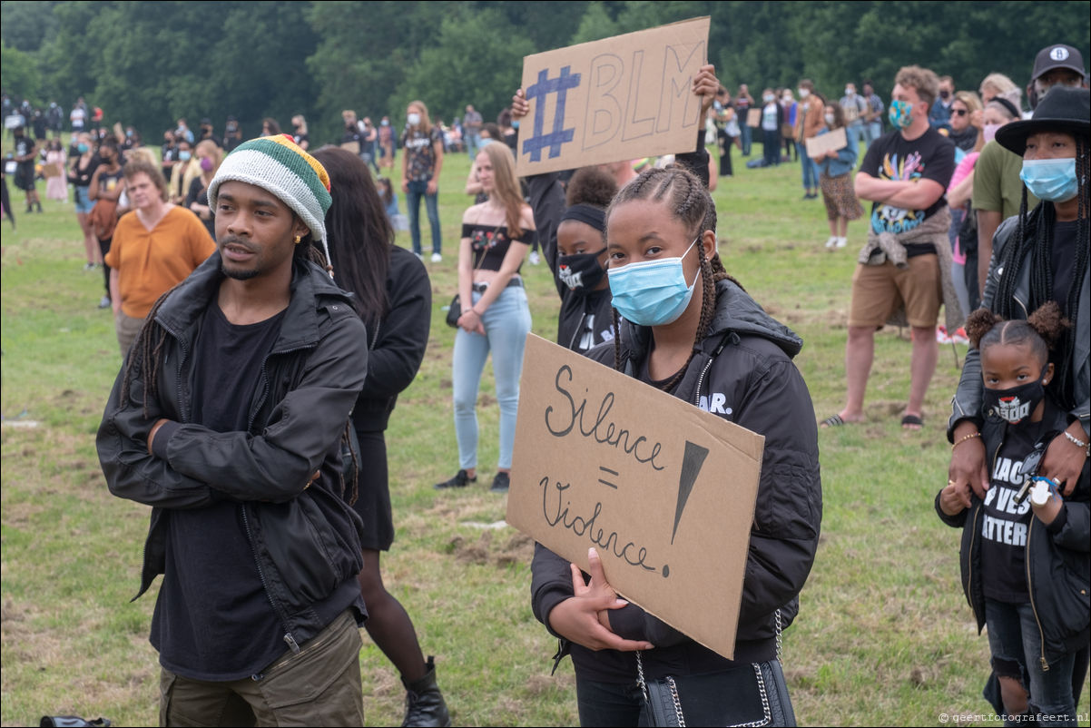 Black Lives Matter demnonstratie Almere