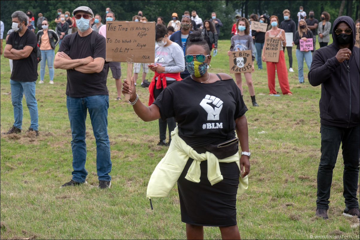 Black Lives Matter demnonstratie Almere