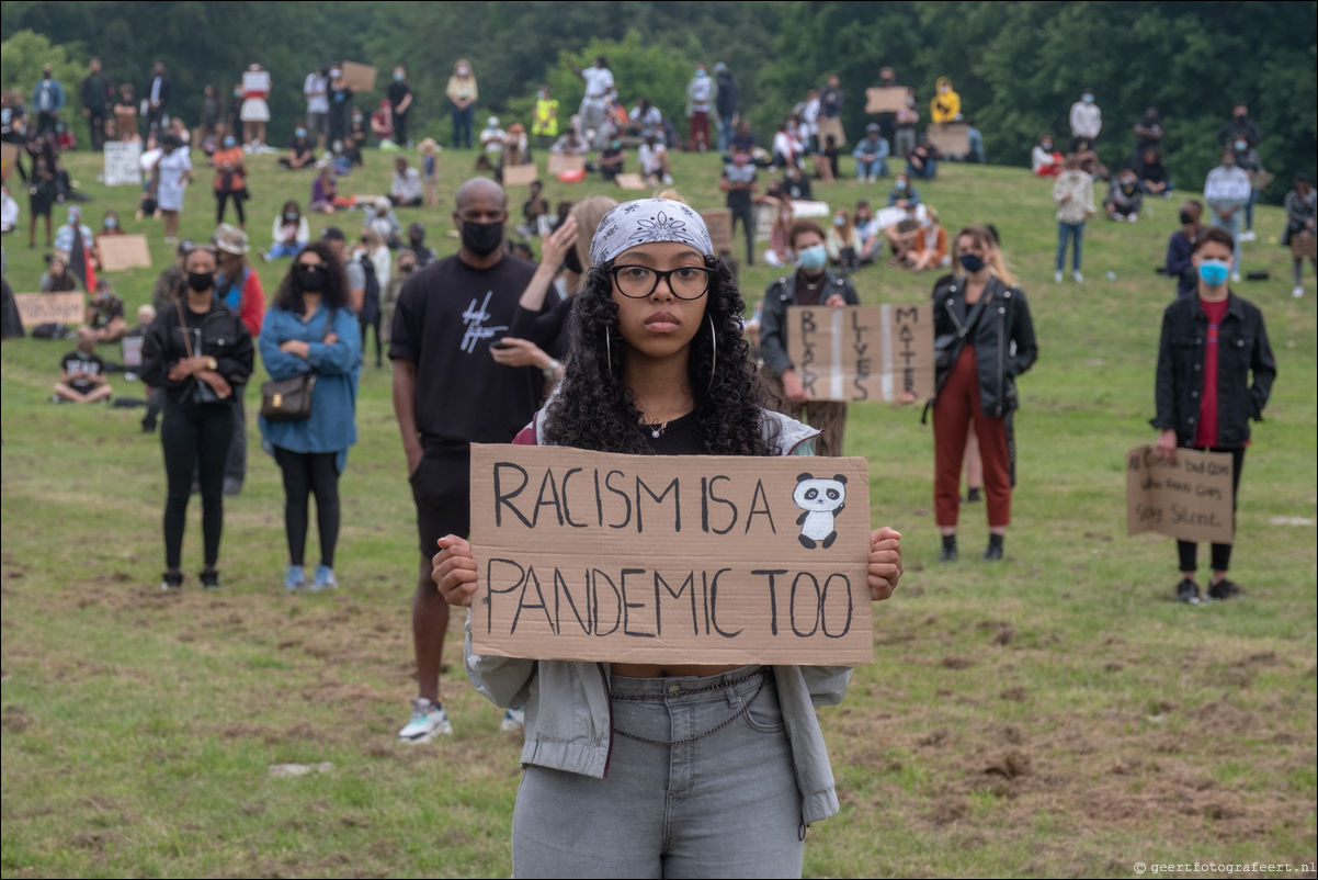 Black Lives Matter demnonstratie Almere