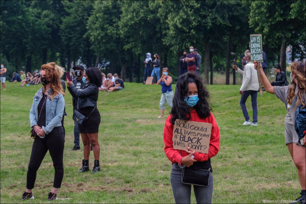 Black Lives Matter demnonstratie Almere