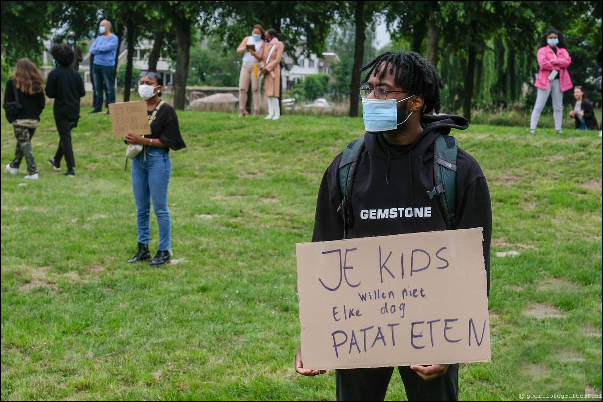 Black Lives Matter demnonstratie Almere