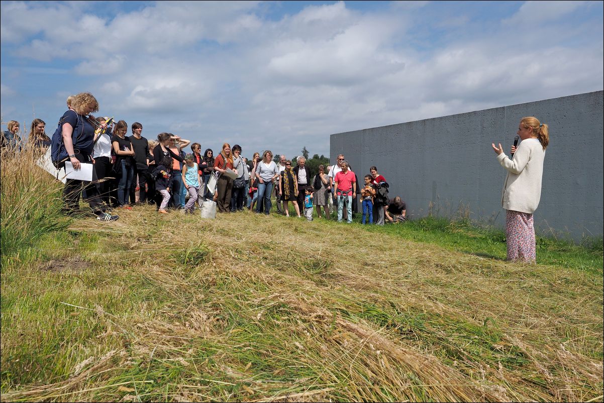 land art live performance dilatation bij Sea Level, Zuidwolde