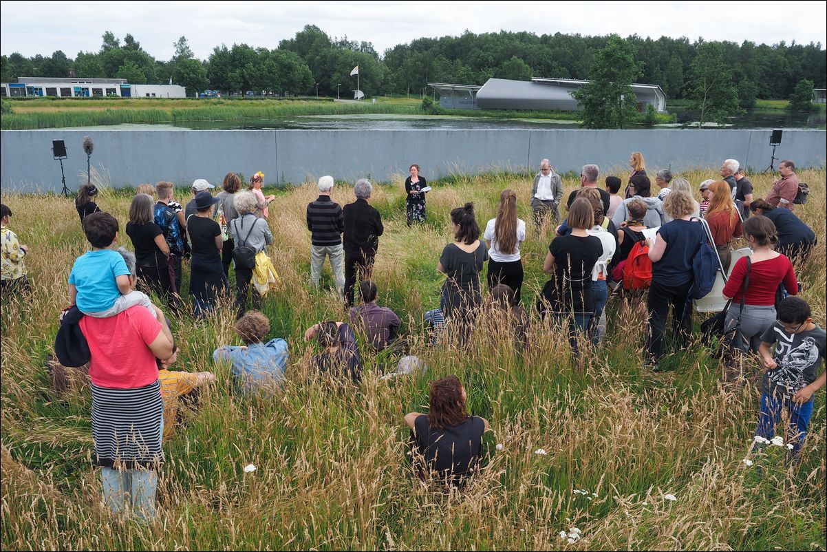 land art live performance dilatation bij Sea Level, Zuidwolde