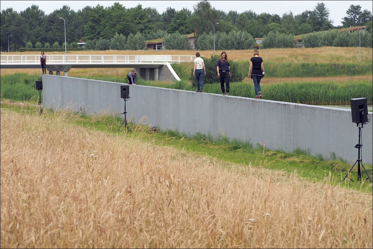 land art live performance dilatation bij Sea Level, Zuidwolde