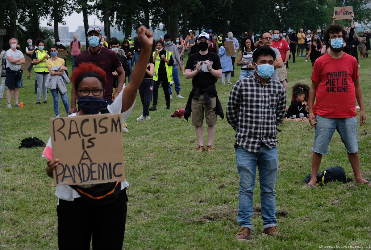 Black Lives Matter demnonstratie Almere 
