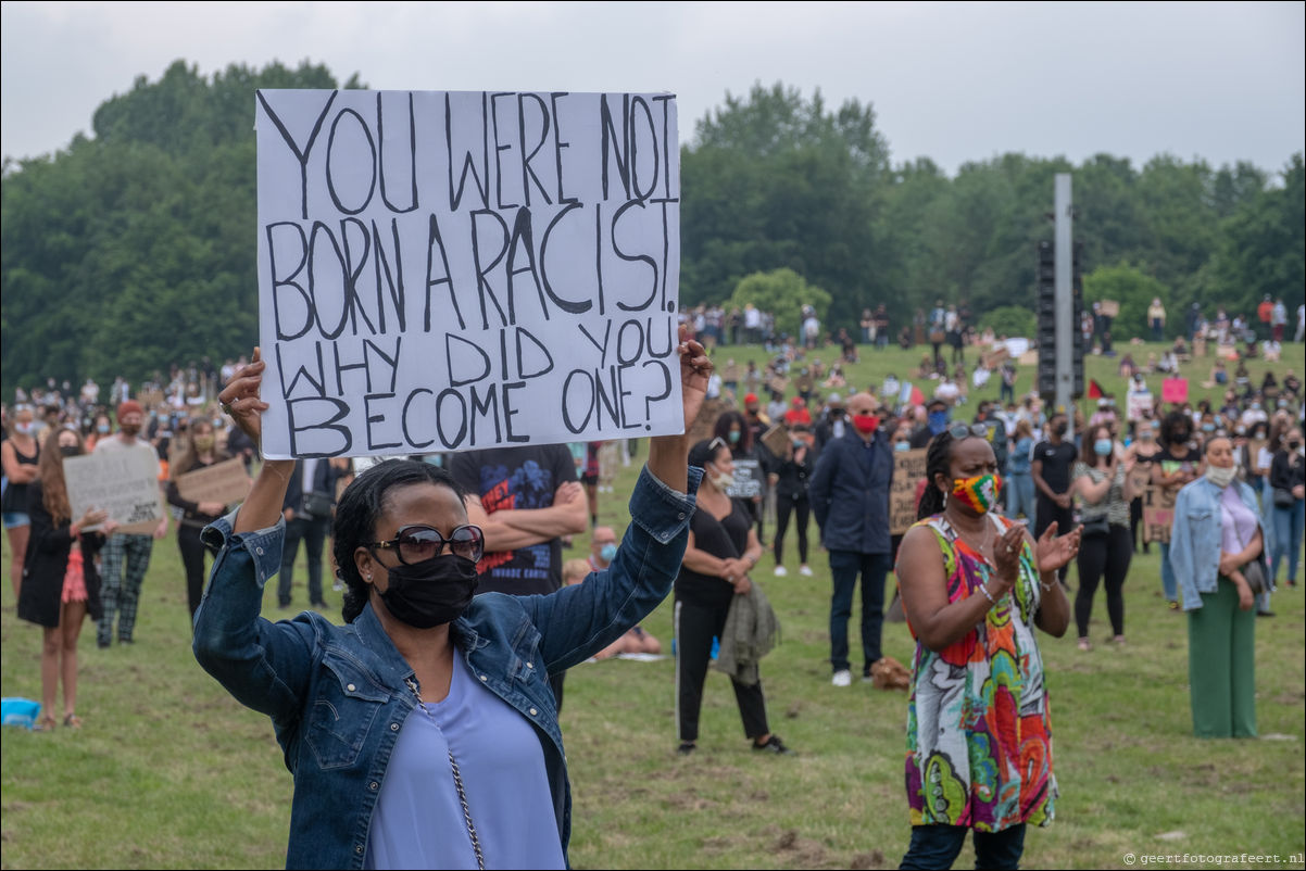 Black Lives Matter demnonstratie Almere 