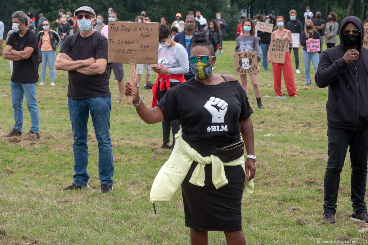 Black Lives Matter demnonstratie Almere 