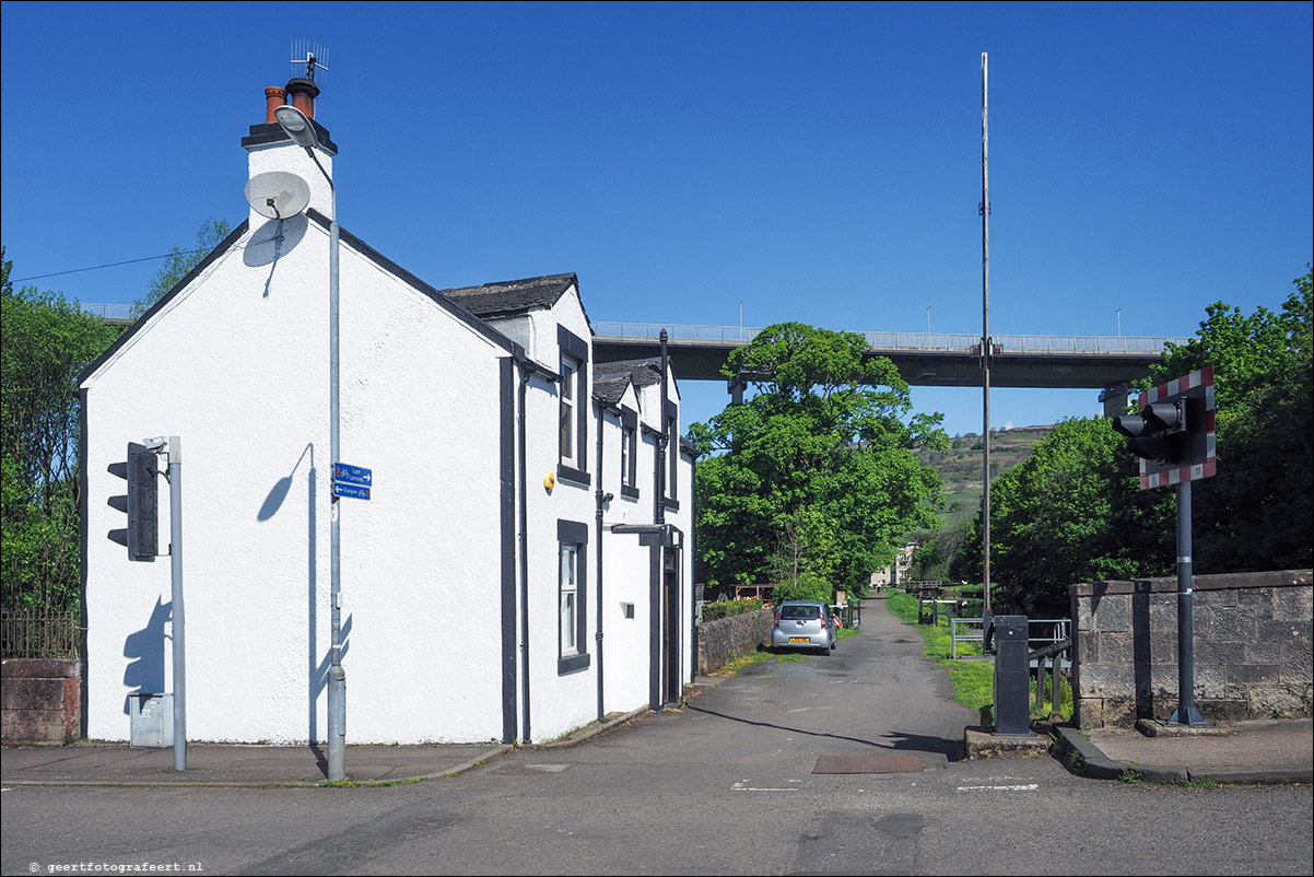 wandeling langs de Muur van Antoninus Schotland Bowling Station - Bearsden