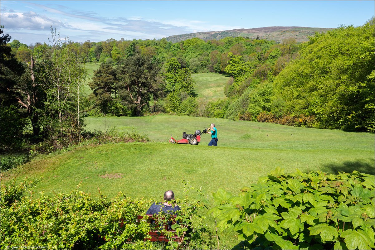 wandeling langs de Muur van Antoninus Schotland Bowling Station - Bearsden