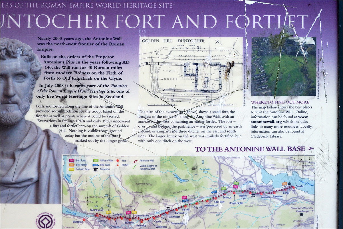 wandeling langs de Muur van Antoninus Schotland Bearsden - Kirkintilloch