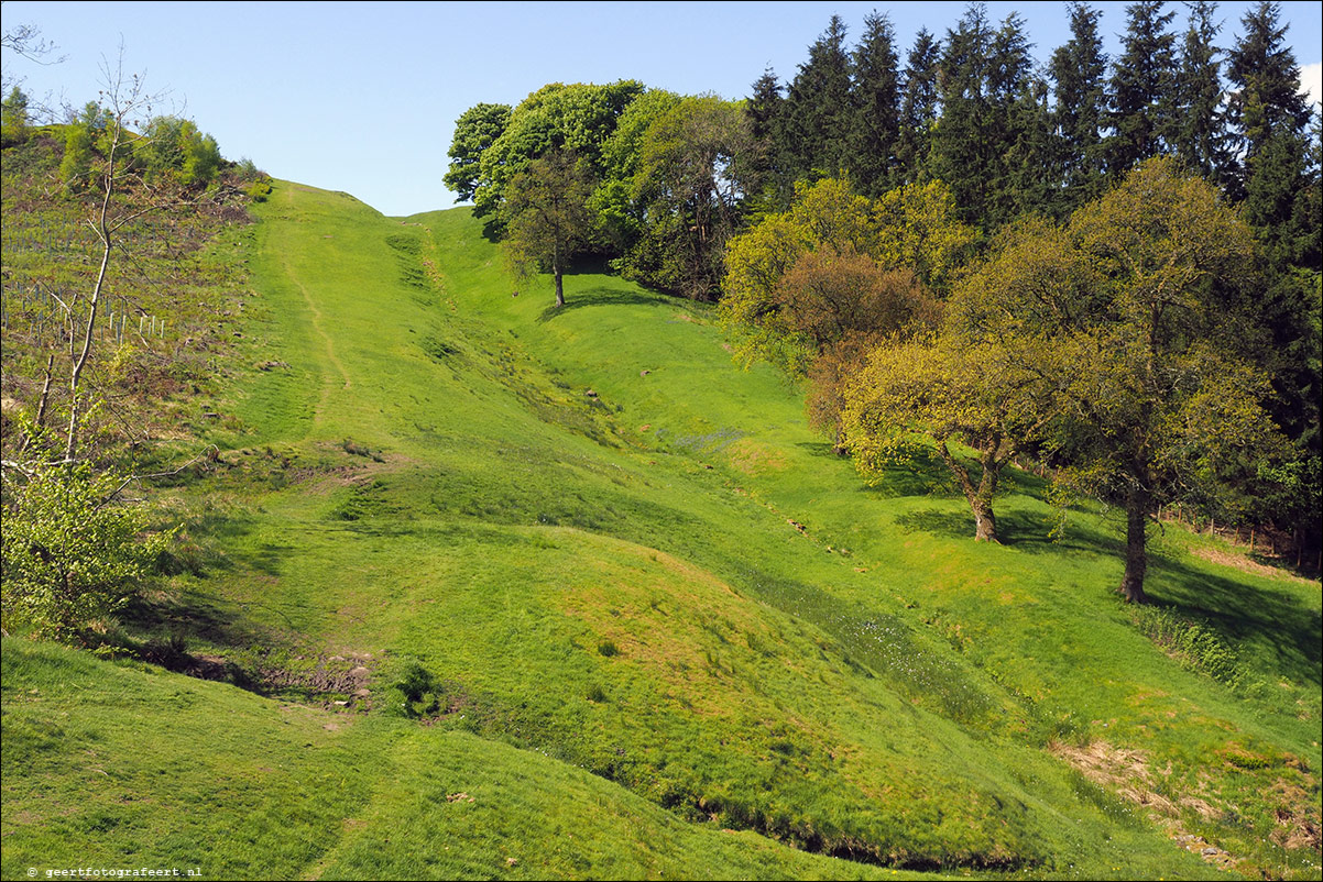 wandeling langs de Muur van Antoninus Schotland Kirkintilloch - Castleary Hotel