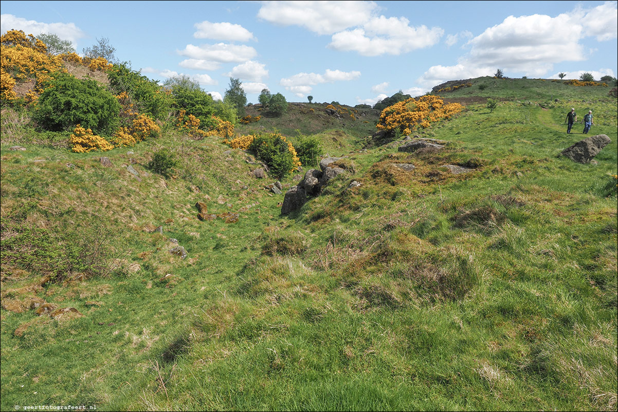 wandeling langs de Muur van Antoninus Schotland Kirkintilloch - Castleary Hotel