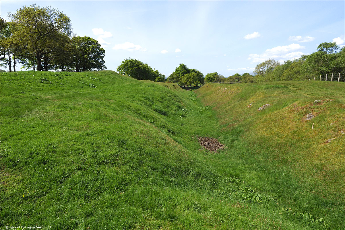 wandeling langs de Muur van Antoninus Schotland Castlecary - Mumrills