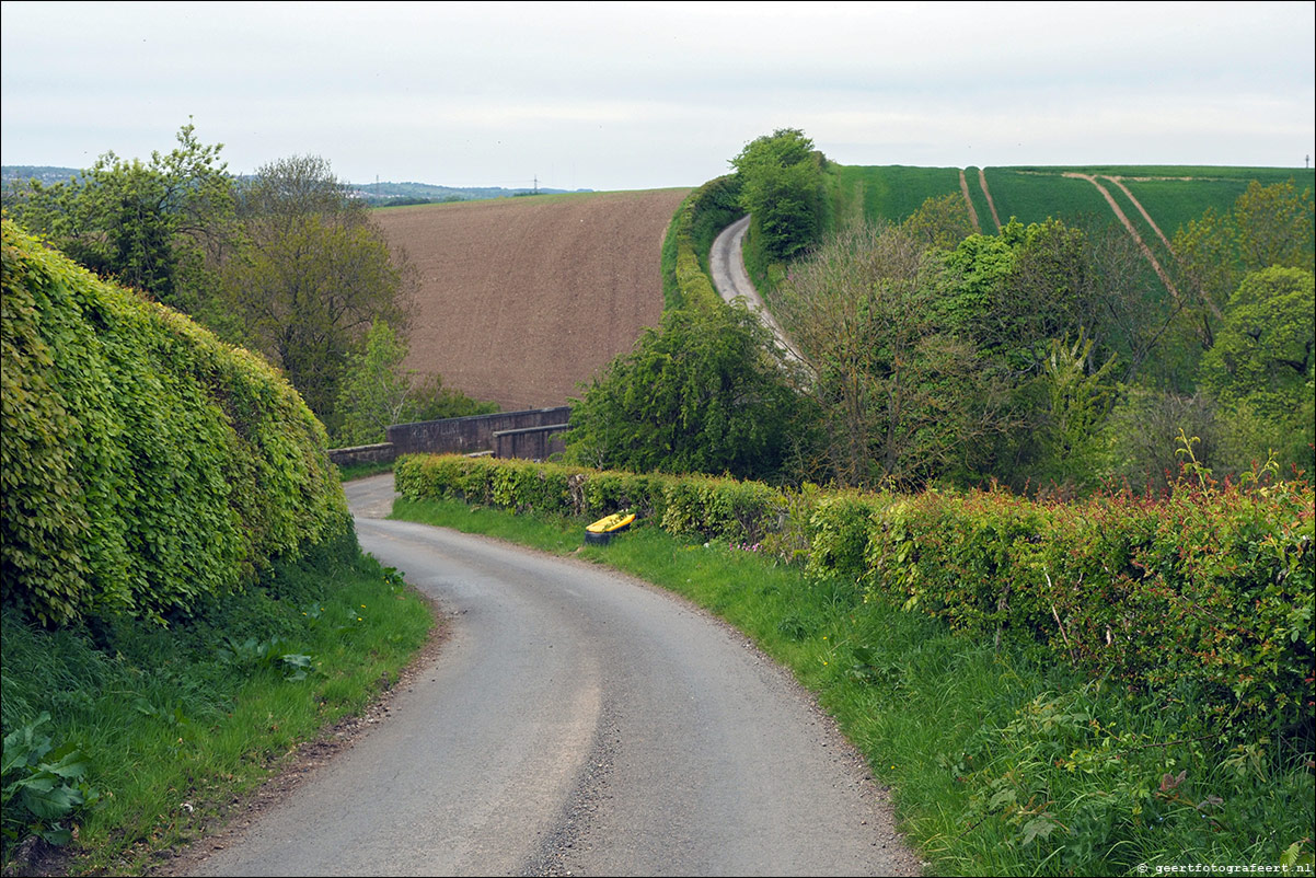 wandeling langs de Muur van Antoninus Schotland Mumrills - Bo'ness