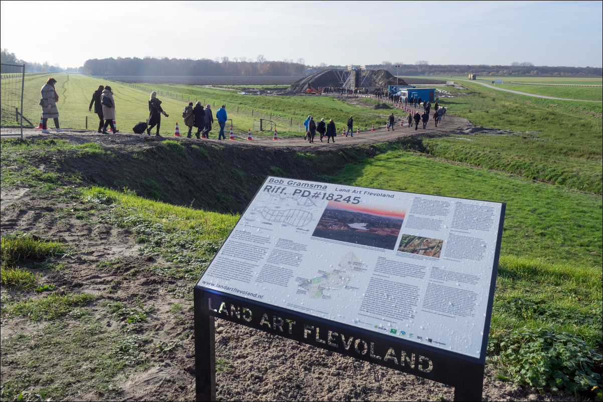 100 jaar Zuiderzeewet en Land Art Flevoland kunstwerk Riff 
