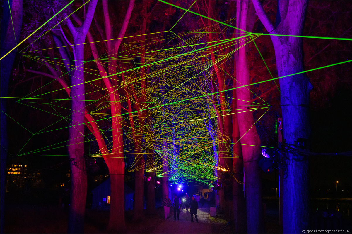 Lichtkunstfestival Alluminous Almere